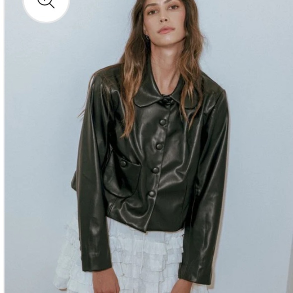 mable lita faux leather jacket‎